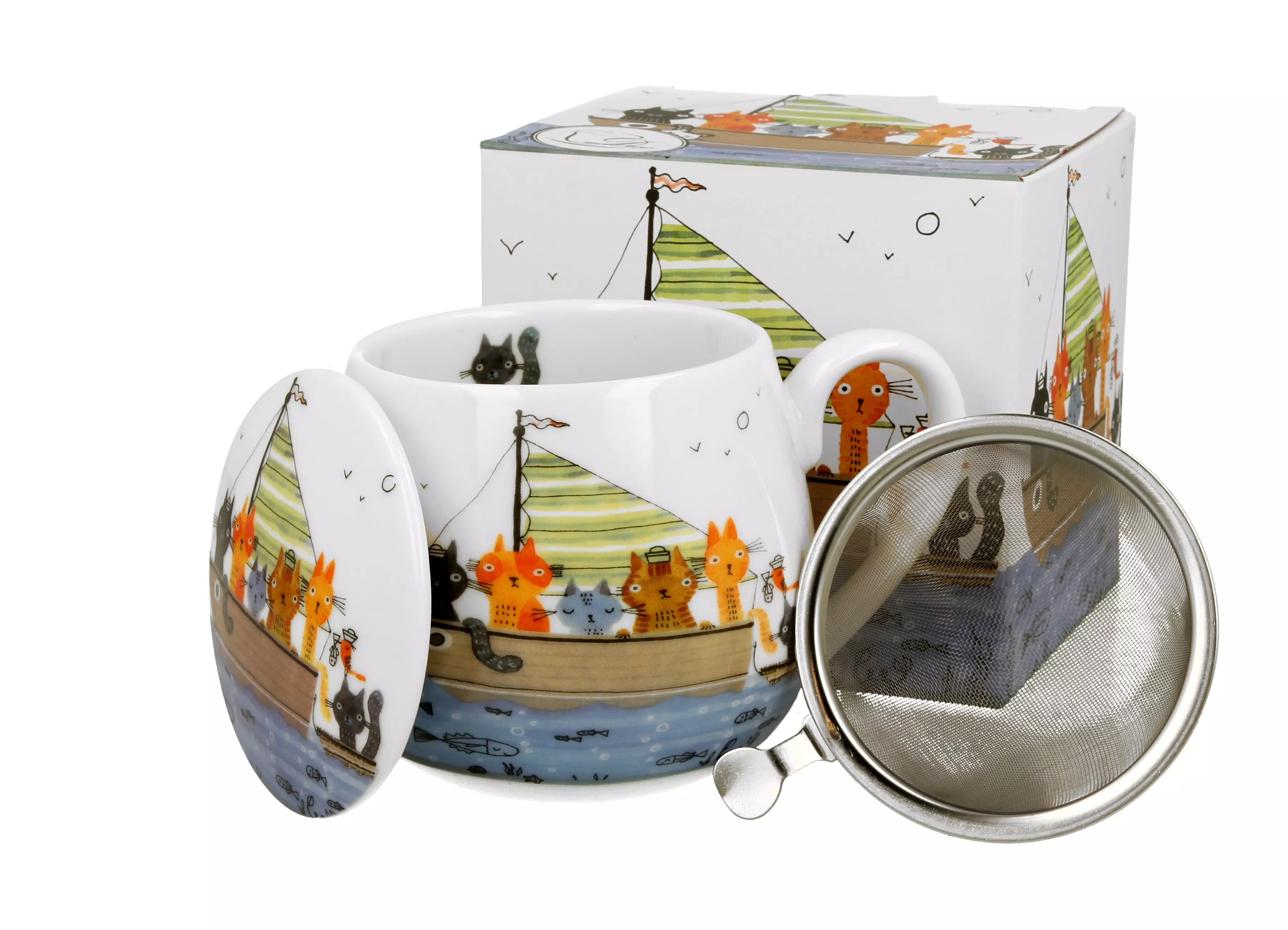 Kubek z zaparzaczem koty